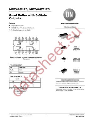 MC74AC125MG datasheet  